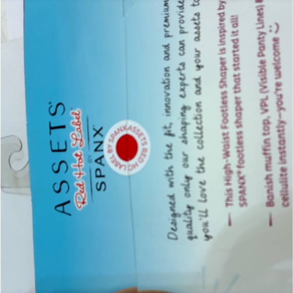 Spanx Red Hot Label Assets Size 5/E High Waist  Footless New in Package - Picture 6 of 7